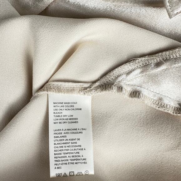 Free People Sateen Long Sleeve Button Shirt Size XS - Picture 5 of 6